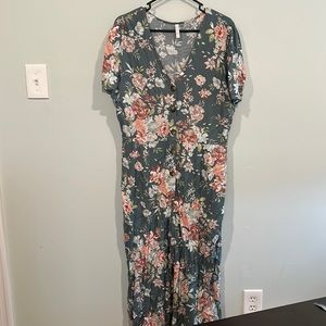 Xhilaration Floral Jumpsuit